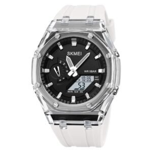 SKMEI HOMME DUEL MONTRE 2100 BLANC