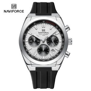 NAVIFORCE HOMME NF8080 NOIR CADRAN BLANC